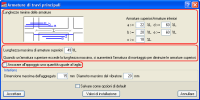 Travi continue. Opzioni relative alle armature di travi principali